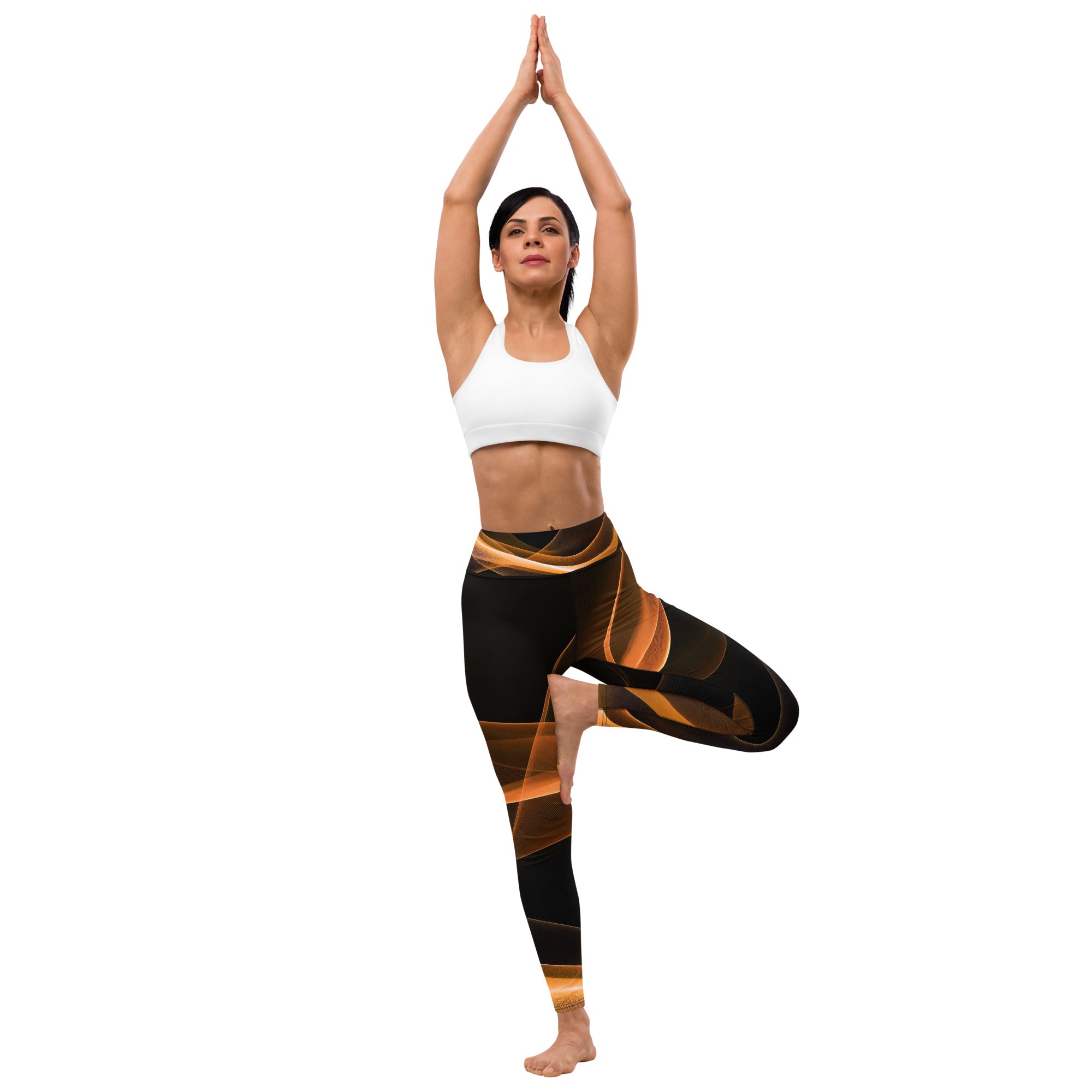 Dance Fitness Leggings. Yoga Pants. Gym or Workout High Waist Leggings. "Moovz" Streetwear by WickedYo.